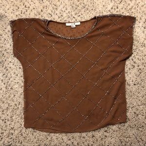 Sheer beaded top
